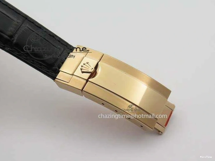 MiroTime 0326 Comfortable Daytona 116515 Noob 1:1 Best Edition Black RG Dial On Black Leather Strap A 3788